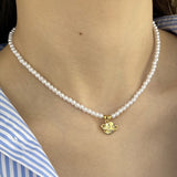 Collier perle planete — Doumira