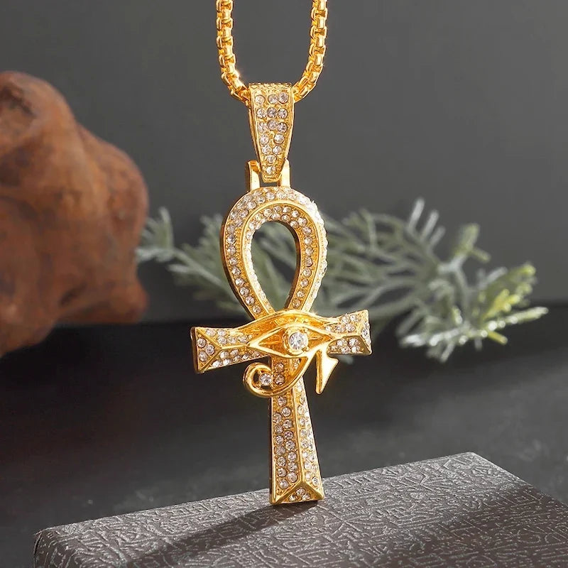 Collier croix ankh — Doumira