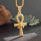 Collier croix ankh — Doumira