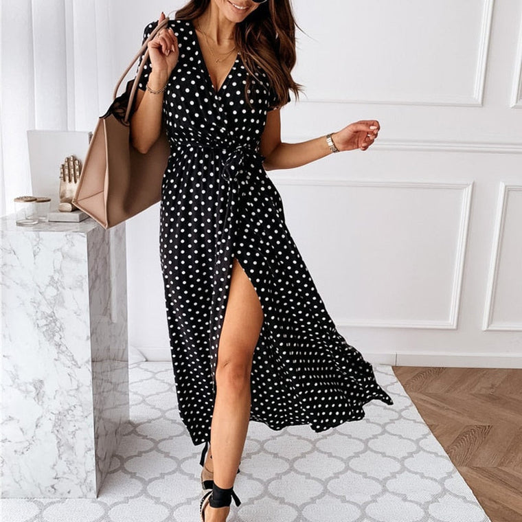 Stéphanie - Robe Maxi d'Été Élégante