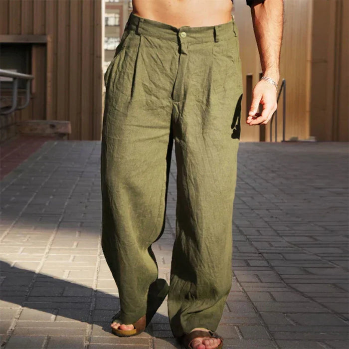 Stéphanie - Pantalon en Lin Fluide Homme