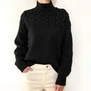 Éléonore - Pull Cachemire Col Roulé Oversize Maille Femme