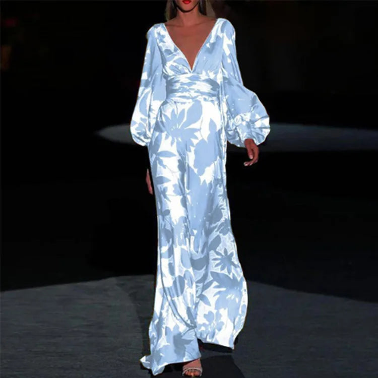 Anaïs - Robe Élégante Avec Col En V Et Coupe Fluide