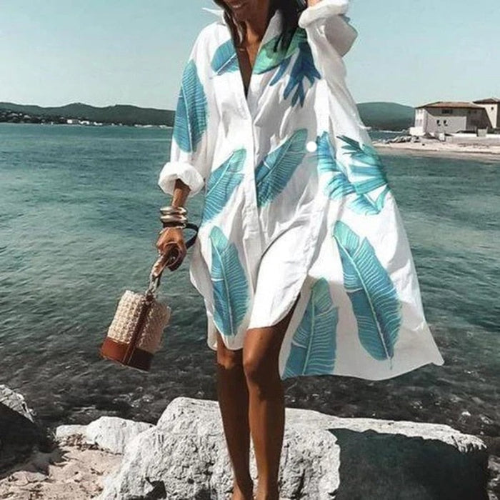 Romane - Robe D'Été Élégante Et Confortable - Coupe Ajustée, Coton, Femme