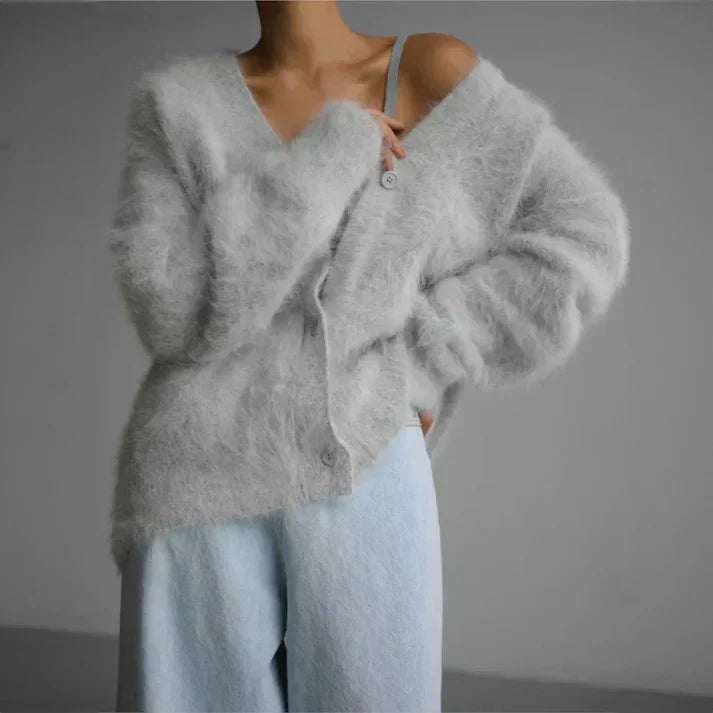 Gabrielle - Cardigan Cachemire Élégant Confortable Femme