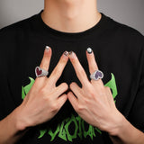 Bague coeur diamant — Doumira