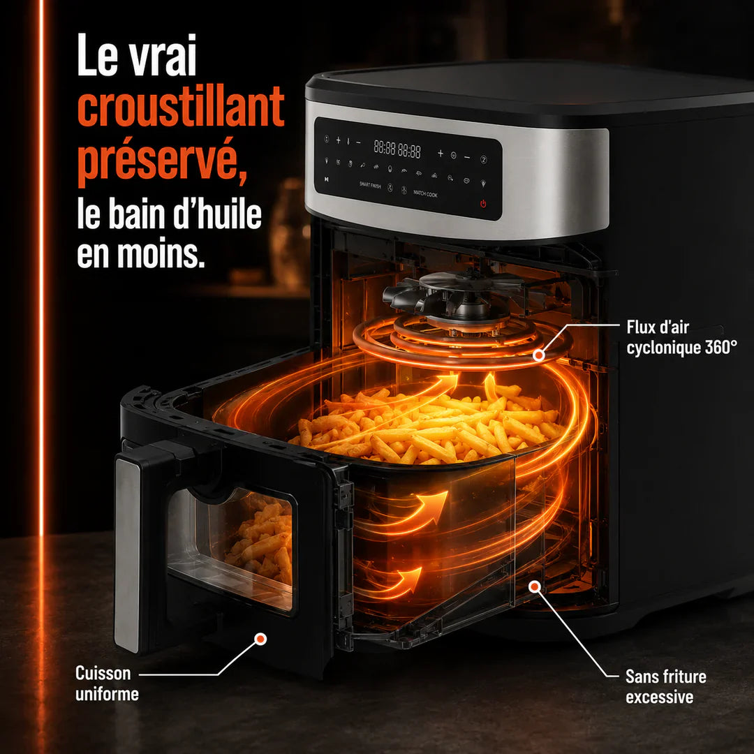 AirFry Duo™ – Air fryer double tiroir 9 L