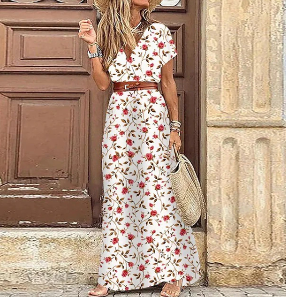 Léa - Robe Maxi D'Été Chic