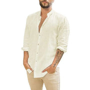 Olivier - Chemise Lin Manches Longues Chic Homme