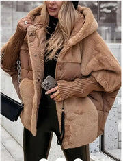 Camille – Doudoune d’hiver femme avec col en fourrure et grande capuche