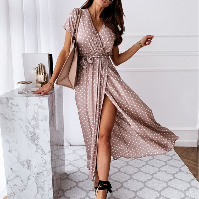Stéphanie - Robe Maxi d'Été Élégante