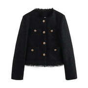 Anaïs – Manteau En Tweed Au Design Moderne, Chic Et Original