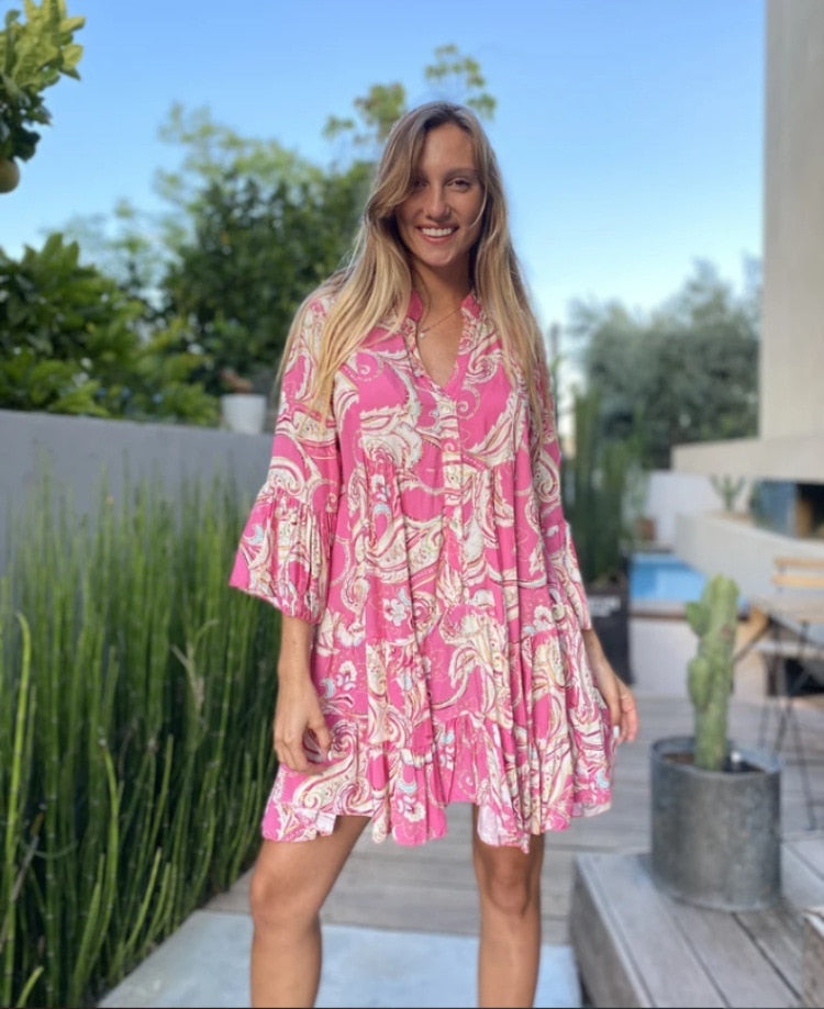 Céline - Robe Bohème D'Été Stylée