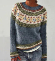 Elina - Pull automne vintage femme