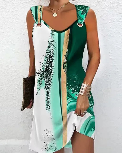 Robe D'Été Femme Imprimée Bretelles Bohème - Garance