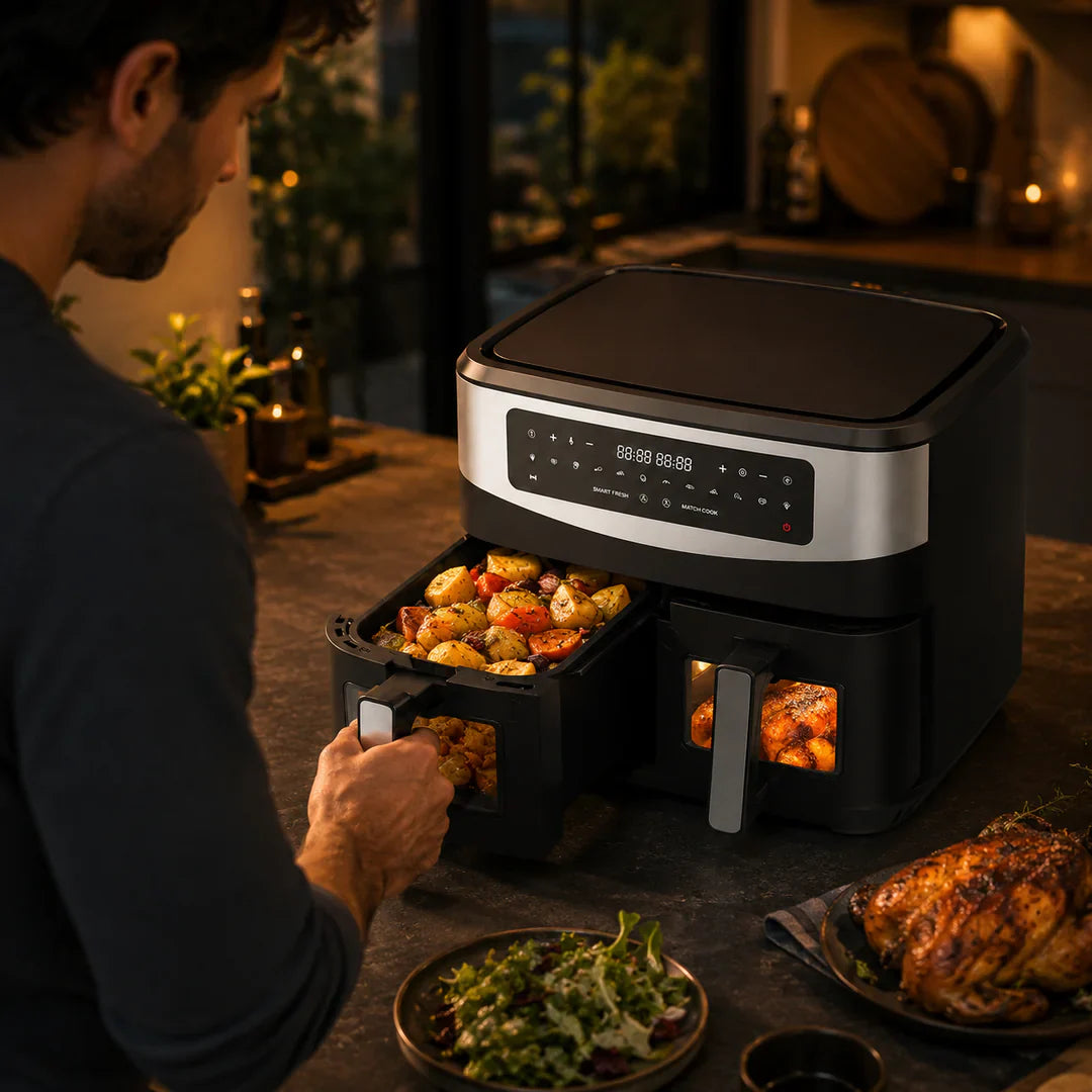 AirFry Duo™ – Air fryer double tiroir 9 L
