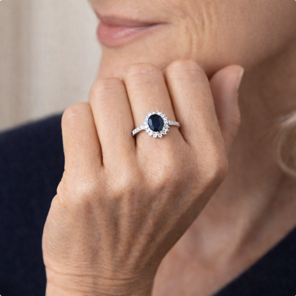 Bague Vionne Saphir — Doumira
