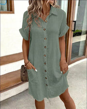 Léa - Robe Chemise Légère D'Été