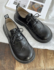 Aurore - Chaussures Oxford Bout Carré Large Femme