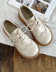 Aurore - Chaussures Oxford Bout Carré Large Femme