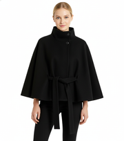 Sofia – Manteau laine femme à col élégant