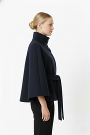 Sofia – Manteau laine femme à col élégant