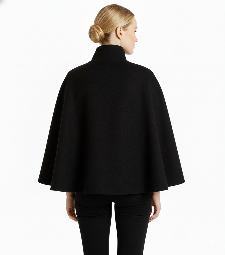 Sofia – Manteau laine femme à col élégant