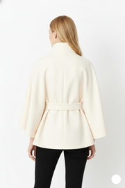 Sofia – Manteau laine femme à col élégant