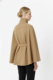 Sofia – Manteau laine femme à col élégant