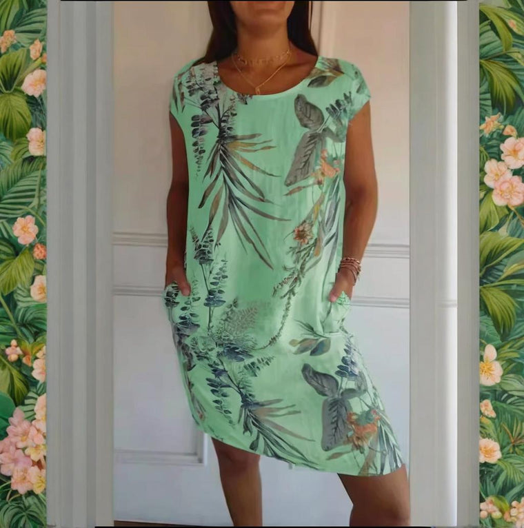 Robe D'Été Femme Imprimée Fluide - Julie