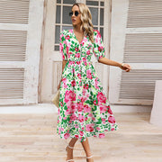 Caroline - Belle Robe d'Été Fleurie