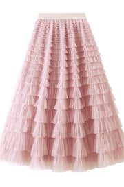 Rosa - Jupe Longue En Tulle - Élégante Et Féminine - Femme