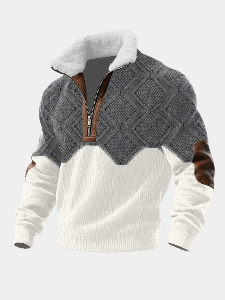 Florian – Pull homme polaire à col montant