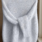 Nathalie - Pull Féminin Mohair Col Rond