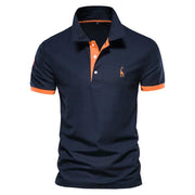 Christophe - Polo Brodé Manches Courtes Sport Homme