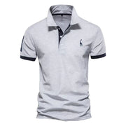 Christophe - Polo Brodé Manches Courtes Sport Homme