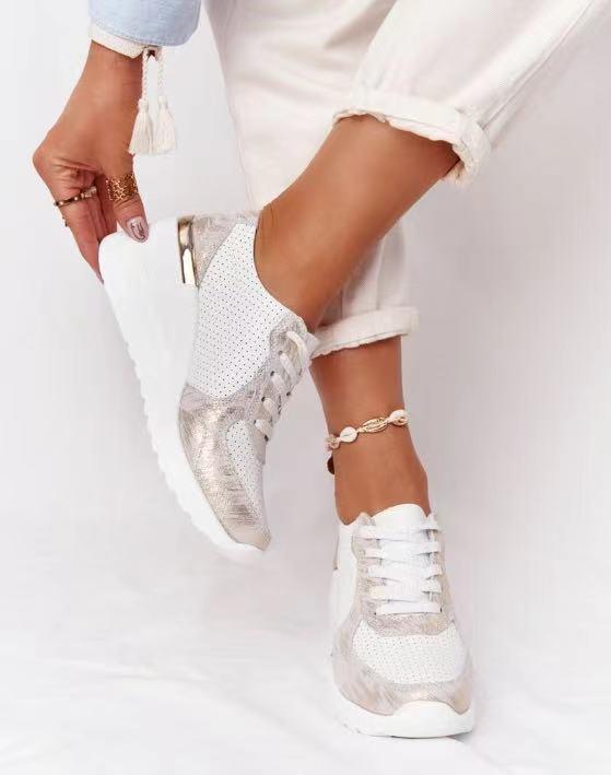 Anna - Femme Baskets Marche Confort