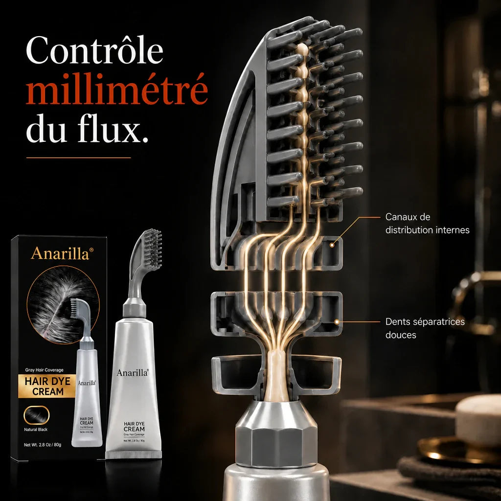 Contrôle du flux du peigne applicateur ColorComb