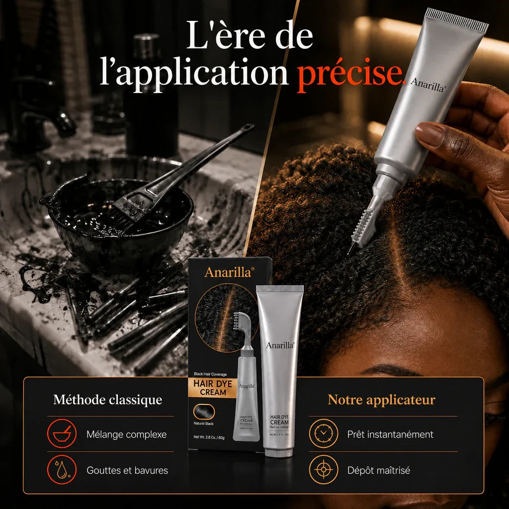 Méthode classique comparée au peigne applicateur ColorComb