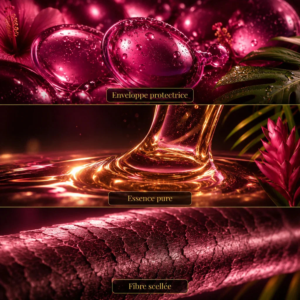 Sérum anti-frisottis en capsules à l’essence de rose