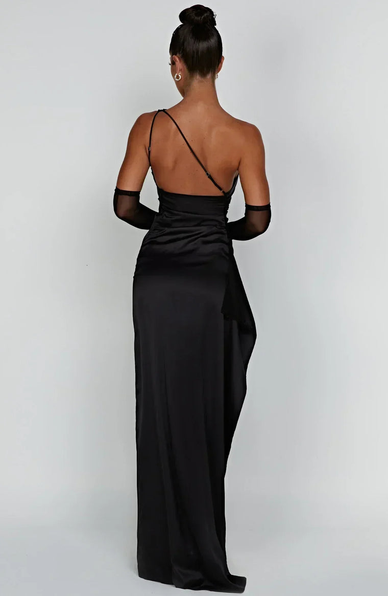 Delphine - Robe Satinée De Soirée