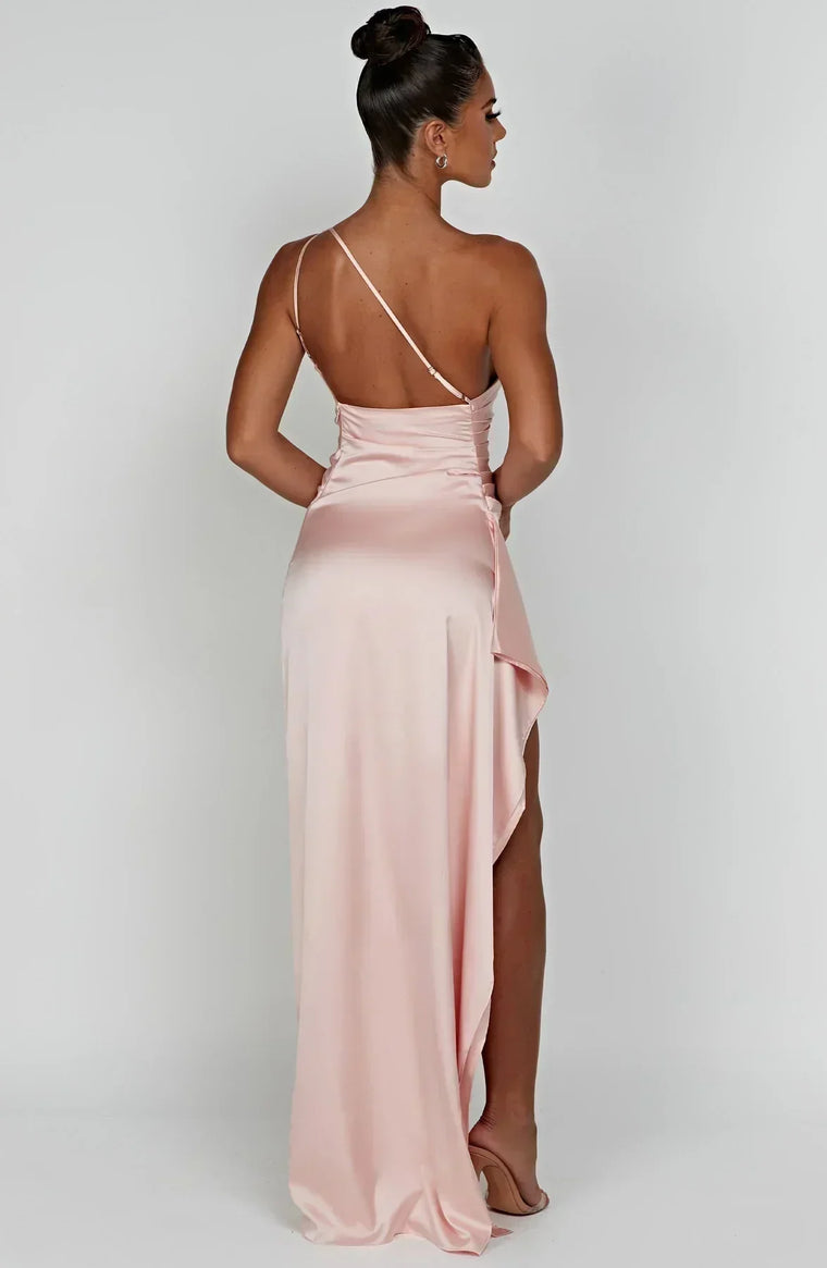 Delphine - Robe Satinée De Soirée