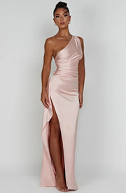 Delphine - Robe Satinée De Soirée