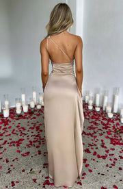 Delphine - Robe Satinée De Soirée
