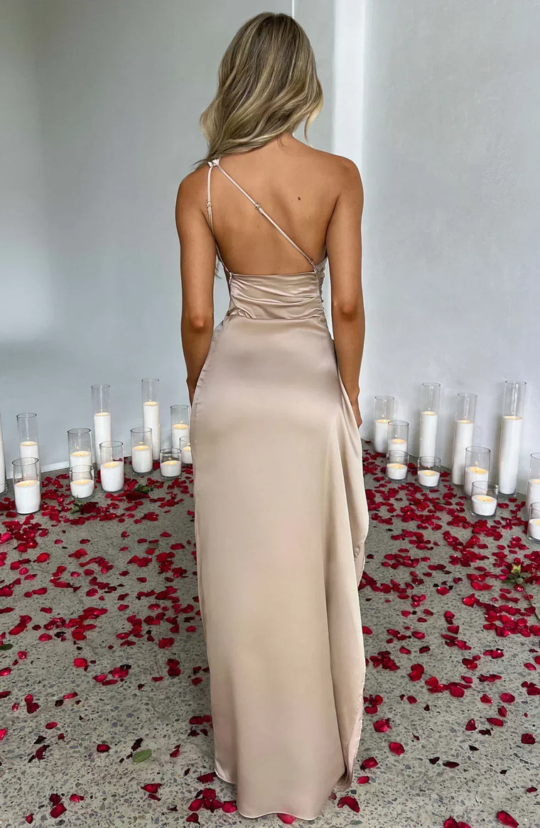 Delphine - Robe Satinée De Soirée