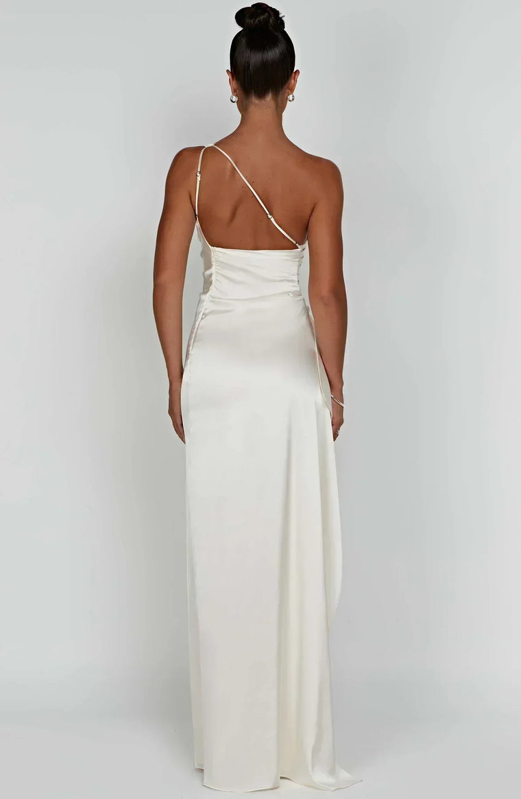 Delphine - Robe Satinée De Soirée