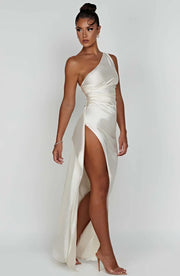 Delphine - Robe Satinée De Soirée