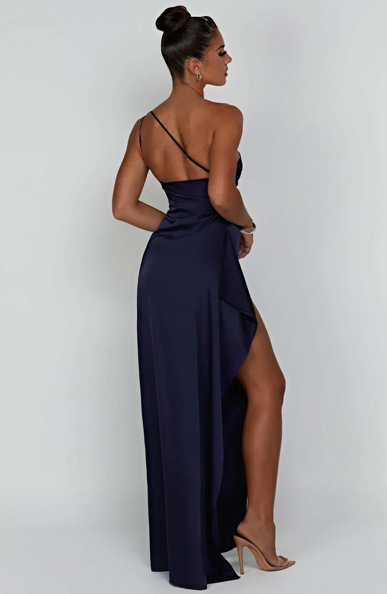Delphine - Robe Satinée De Soirée