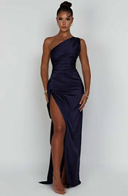 Delphine - Robe Satinée De Soirée