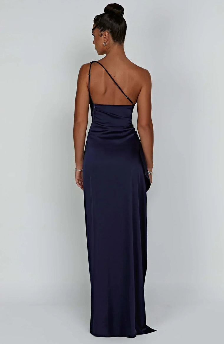 Delphine - Robe Satinée De Soirée